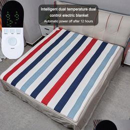 Electric Blanket 220V Home Bedroom Thermal Heater Mat Heating Mattress Winter Thermostat Warmer Cushion Pad Constant Temperature Drop Dhoku