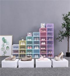 Plastic Shoe Storage Boxes Thickening Dustproof Drawer Shoebox Organizer Stackable Containers Different Size Popular 3 7jd H195678143