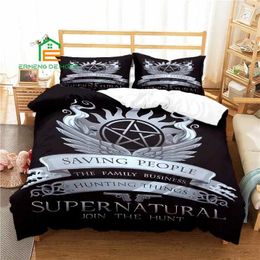 Bedding Sets Supernatural Pattern Duvet Cover Set For Aldult Kids Bed Game Quilt Comforter