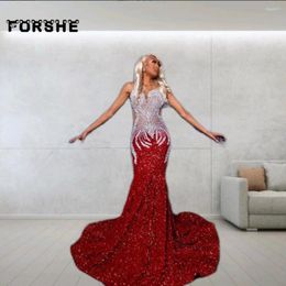 Party Dresses Luxury Diamond Prom Sexy Long Frocks For Women Formal Occasion Dress Evening Wear