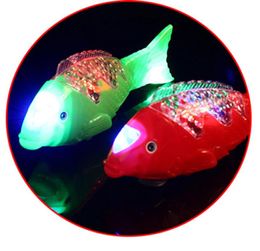 LED Swing Fish Light Glowing colorful blinking lamps as Children039s Day kid039s boys toys gifts for party decorations props8646361
