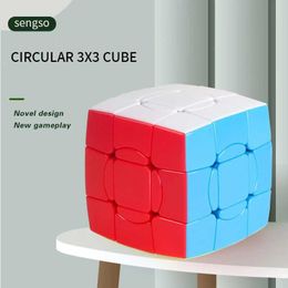 Magic Cubes 2x2 3x3 Magic Cubes Professional Flexible Smooth High Difficulty Solid Colour Puzzle Toy Children Educational Toys Y240518