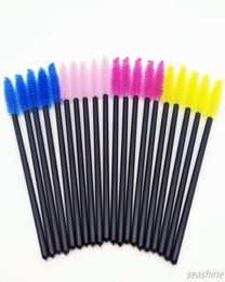 SEASHINE Whole 50pcspack New Professional Women Disposble Eyelash Brush Lash Curler Mascara Wands Makeup Cosmetic Tool pin2158555
