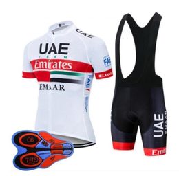 UAE Team 2019 men cycling jersey MTB bike clothing bicycle shirt bib shorts suit summer breathable racing wear sports uniform feng9957090