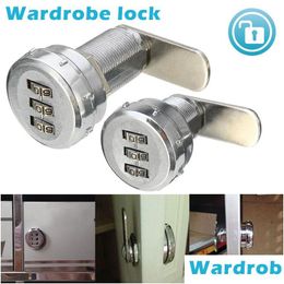 Door Locks 20/30Mm Safe Keyless Digital Code Combination Mailbox Lock For Home Mail Box Cabinet Der Smart File Drop Delivery Dhdjl