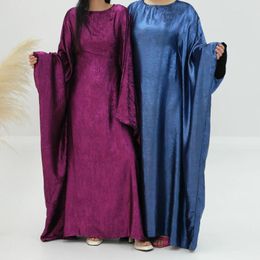 Ethnic Clothing Dubai Abaya Marocain Kaftan Eid Djellaba Muslim Women Batwing Sleeve Dress Islamic Jalabiya Saudi Arabic Robe Prayer Abayas