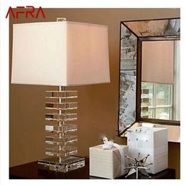 Table Lamps AFRA Creative Crystal Light Desk Lamp Contemporary LED For Home Bed Room Decoration
