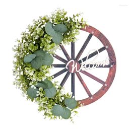 Decorative Flowers Spring Wreath Front Door For Outdoor Garden Wedding Party Decorations