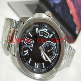 Hot Seller Luxury Calibre de Diver Automatic Mechanical Movement Mens Watch 42mm W7100057 Black Mens Wrist Watches Transparent Back 290M