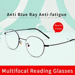 Sunglasses Progressive Multifocus Reading Glasses Stylish Women Durable Blue Light Blocking Intelligent Multifocal Lenses