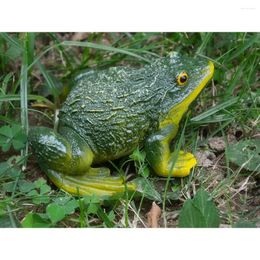 Decorative Figurines Mini Frog Resin Ornament For Home Garden Backyard Outdoor Decoration - Green