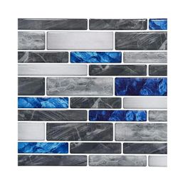 10pcs 3D Wall Tile Sticker Self Adhesive Waterproof Wallpapers For Living Room Bedroom TV Stickers Home Decor 240514