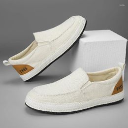 Casual Shoes Luxury 2024 Season Men's Grass Knitted Linen Breathable Spring And Autumn Daily Travel Running Sports