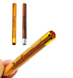 HONEYPUFF Wood One Hitter Bat 80mm Metal Cigarette Smoking pipe Tobacco Holder Detachable Dry Herb Grinder Smoke Accessories8812597