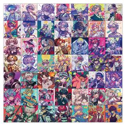 63pcs ins Anime fan illustrations Waterproof PVC Stickers Pack for Fridge Car Suitcase Laptop Notebook Cup Phone Desk Bicycle Skateboard Case.