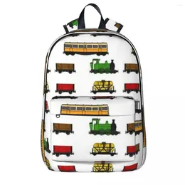 Backpack Steam Train Magnet Sticker Pack Backpacks Boys Bookbag Fashion Children School Bags Portability Travel Rucksack Shoulder Bag