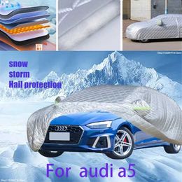 Car Covers For audi a5 Outdoor Cotton Thickened Awning For Car Anti Hail Protection Snow Covers Sunshade Waterproof Dustproof T240509