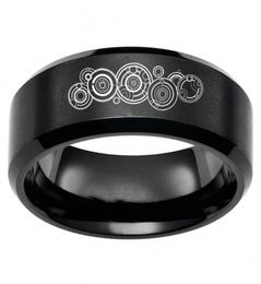 Fashion Doctor Who Seal Of Rassilon Symbol Rings Stainless Steel Band Mens Jewellery Gift Size 61361950944953465