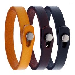 Charm Bracelets Retro Ethnic Style Handmade Genuine Leather Bracelet Personalized Versatile Couple Punk Simple For Men