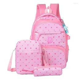 School Bags 3 Pcs/Sets High Quality Bag Fashion Backpack For Teenagers Girls Schoolbags Kid Backpacks Mochila