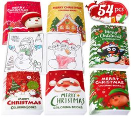 Christmas Decorations Colouring Books Kids Party Favours Xmas Stockings Goodie Bags Stuffer Fun Holiday Supplies Drop Ediblesbag Am3Vy4090999