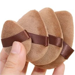 Dual Use Powder Puff Triangle Cosmetic Puff Soft Makeup Sponge for Face Eye Contouring Washable Velvet Puffs Make Up Accessories