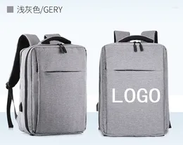 Backpack Fashion Computer USB Laptop Bag Customizable Personal Name Or Business Waterproof