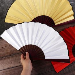 Decorative Figurines Graffiti Hand Held Blank Cloth Wedding Decoration For Painting Folding Fan Home Party