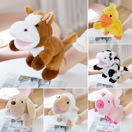 Mini Hand Puppet Filling Toy Cute Plush Animal Soft Puppet Doll Plush Learning Toy Children Girls Baby Födelsedag 240517