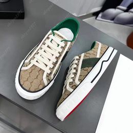 1977 tennis sneaker designers canvas shoes luxury Women Men designer sneakers trainers retro jacquard denim red green web stripe embroidery flats casual shoes