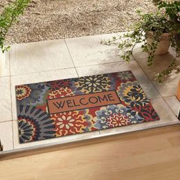 Carpets Bohemian Style Crystal Velvet Door Mat Decorated Entry Atmosphere Home Entrance