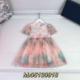 Dresses Summer Girl's Princess Gradient Children's Day Yarn Dress