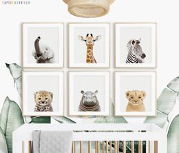 Home DecorPainting amp Calligraphy Baby Room Animal Decorativo Elephant Art Prints On The Wall Poster Canvas Deco Mural8007198