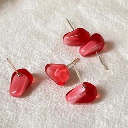 Stud Earrings Pomegranate Seed Ear Studs Dangle Fashion Decors Delicate Jewelry Personality Woman's Gift Fruit Resin Stylish Child