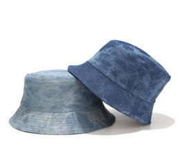 classic jeans material bucket hat cotton fisherman hat feminino outdoor sunscreen cap hunting chapeau9305567