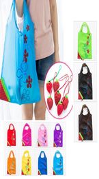 Reusable Portable Shopping Grocery Bag Large Size Folding Strawberry Shopper Tote Home Storage Bags Convenient Pouch6210180