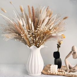 Decorative Flowers Dried Pampas Grass Natural Tails Boho Home Decor Party Wedding Arrangement Accessories