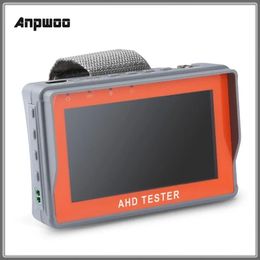 2024 Anpwoo Mini CCTV TVI Test 4.3 Inch HD AHD CCTV Tester Monitor AHD 1080P Analogue Camera Testing PTZ UTP Cable Tester 12V 1A Outputfor TVI AHD Camera Monitor