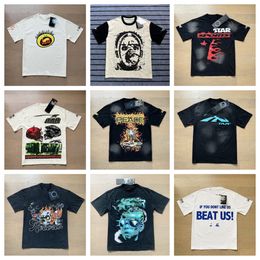 Camisetas de camisetas masculinas de 24sss Menina de manga curta Homens de alta qualidade de rua de rua de alta qualidade Hip Hop Fashion