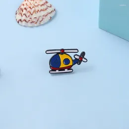 Brooches Cartoon Airplane Childhood Enamel Pins Memory Lapel Metal Badge Aircraft Jewelry For Kid Drop Wholesale