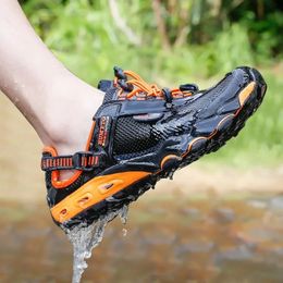 HUMTO Summer Hiking Shoes Mens Outdoor Sports Shoes Breathable Quick Drying Sports Hiking Beach Barefoot Mens Shoes 240430