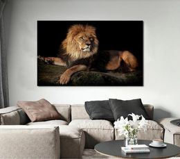 Lying Lion Modern Home Decoration Animal Posters And Prints Canvas Painting Wall Art Pictures For Living Room Bedroom2959725