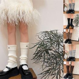 Women Socks Womens Knee High Leg Warm Non Slip Thick Stockings Knitting Ankle Bandage Cosplays Boot Calf Covers
