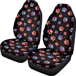 Car Seat Covers Cute Dog Paws For Cars 2 Pcs Set Kawaii Womens Men Front Cover Universal Fit Vehicle Protector