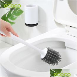 Toilet Brushes & Holders Ecoco Sile Head Brush Quick Draining Clean Tool Wall-Mount Or Floor-Standing Cleaning Bathroom Accessories Dr Dhywp