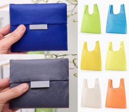 Eco Shopping Bag Fashion Printing Foldable Reusable Tote Folding Pouches Convenient Largecapacity Storage Bags3639483