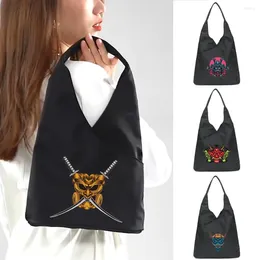 Shopping Bags Monster Pattern Print Handbags For Women Tote Female Soft Environmental Shoulder Reusable Girls Small And Shopper Totes Bag