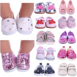 Doll Shoes Clothes Handmade Boots 7Cm For 18 Inch American 43Cm Baby Born Accessories Generation Girl Toy DIY 240518