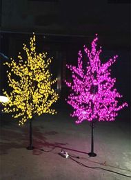 LED Artificial Cherry Blossom Tree Light Christmas Light 1152pcs LED Bulbs 2m65ft Height 110220VAC Rainproof Outdoor Use9171940