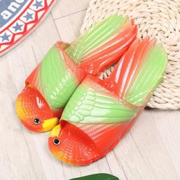 Slippers Creative Personality Parrot Couple Summer Parent-child Children And Women Lovely Bathing Home Out Beach Bird